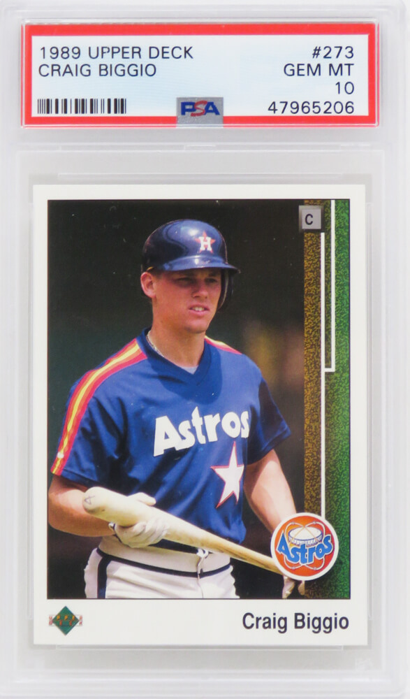 CRAIG BIGGIO RC 1989 Topps 49 Baseball Card Houston Astros 