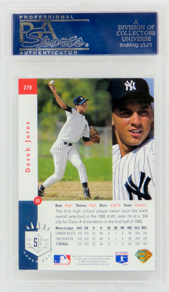 Derek Jeter Slabbed New York Yankees 1994 Images #S13 Rookie Card BAS –  Sports Integrity