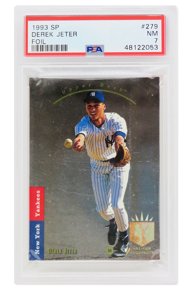 Derek JETER ROOKIE CARD 1992 Draft Pick HIGH SCHOOL JERSEY Baseball RC  Yankees!