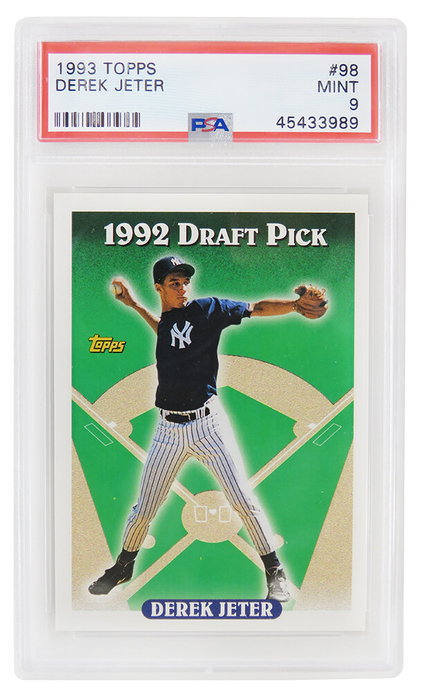 Derek Jeter (New York Yankees) 1993 Topps Baseball #98 RC Rookie Card – PSA  9 MINT (New Label) – Schwartz Sports Memorabilia