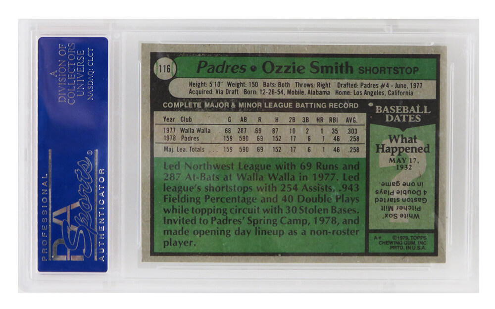 Lot Detail - 1979 Topps Baseball Complete Set w. Ozzie Smith