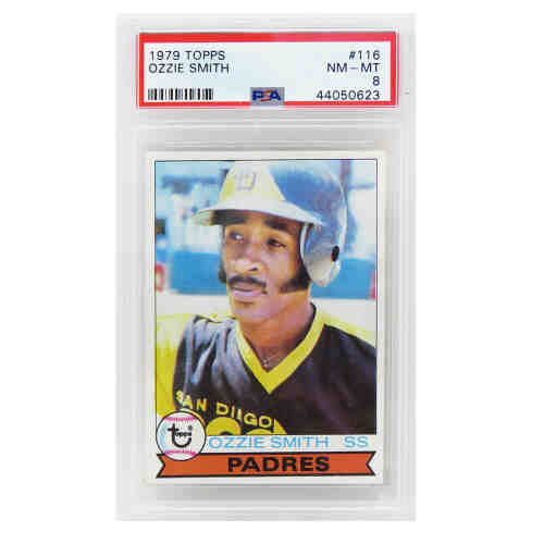 Ozzie Smith (San Diego Padres) 1979 Topps Baseball RC Rookie Card #116 - PSA 8 NM-MT (C)