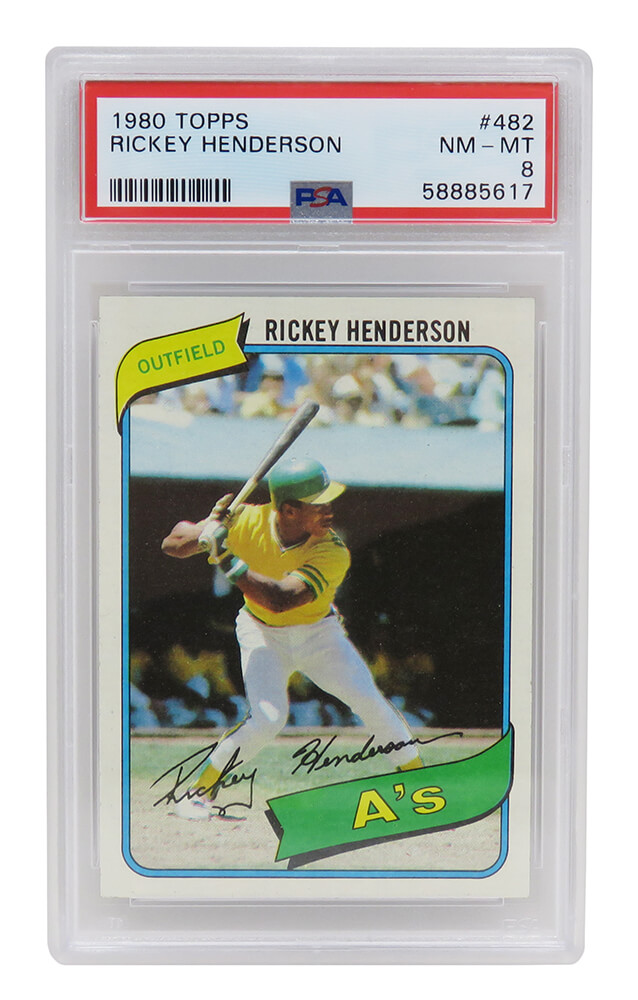 Rickey Henderson (Oakland A's) 1980 Topps Baseball #482 RC Rookie