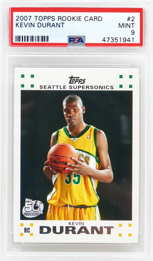 Kevin Durant (Seattle Supersonics) 2007 Topps Basketball #2 RC