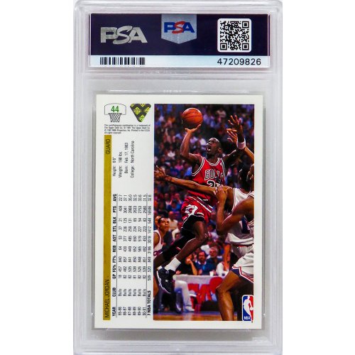 Michael Jordan (Chicago Bulls) 1991 Upper Deck Basketball #44 Card - PSA 10 GEM MINT (New Label) - Image 2