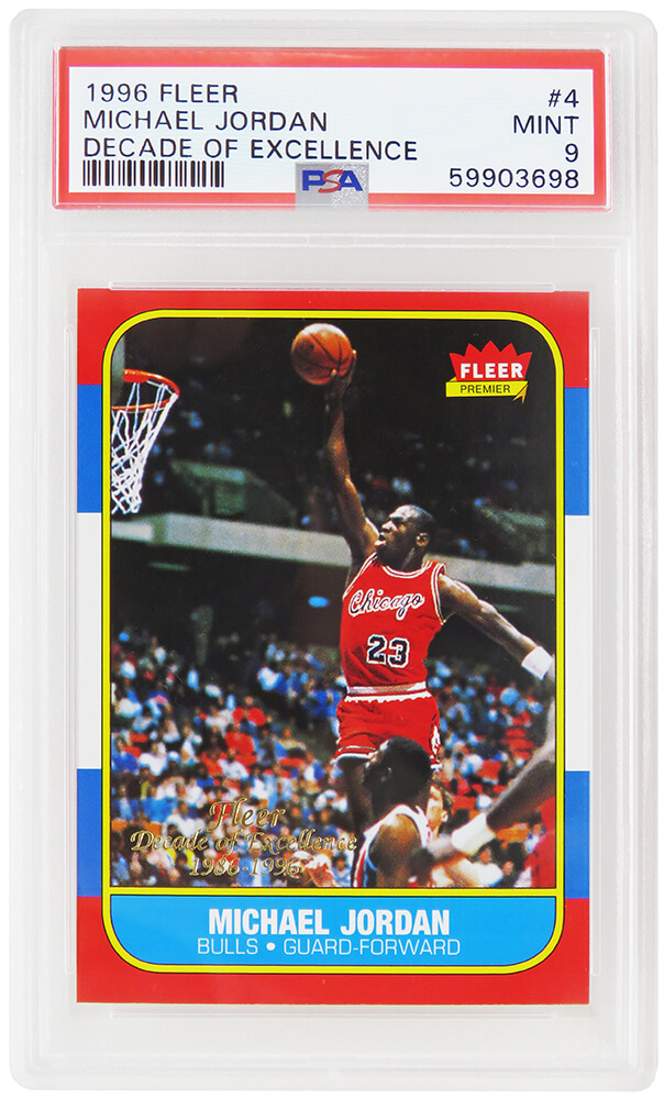 1996 Hoops #20 Michael Jordan BULLS PSA Mint 9! New Slab 2024 - JUST GRADED !