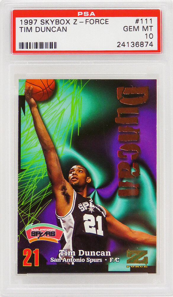 Tim Duncan (San Antonio Spurs) 1997 Skybox Z-Force Basketball #111