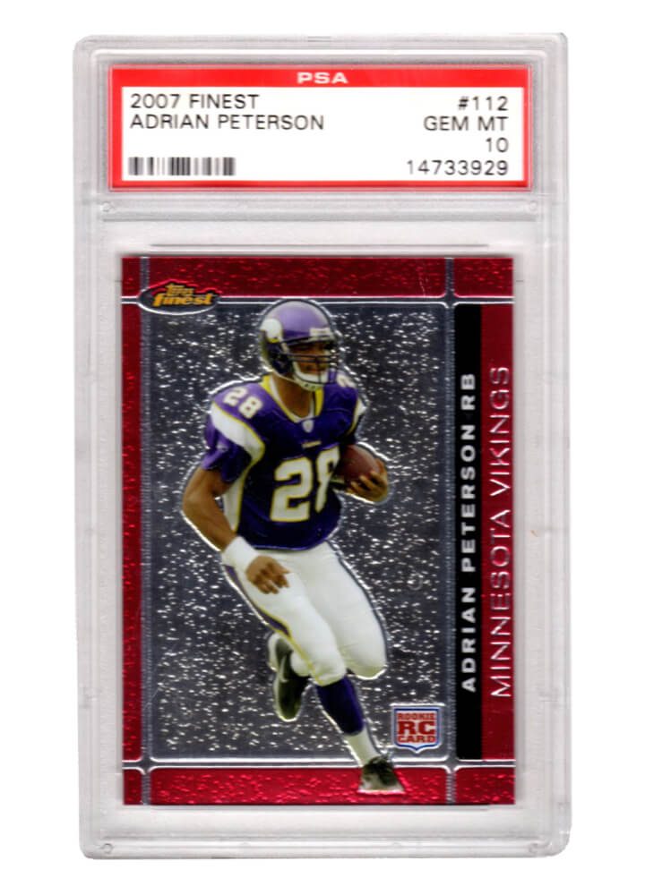 Adrian Peterson 2007 Topps Finest Football 112 RC Rookie