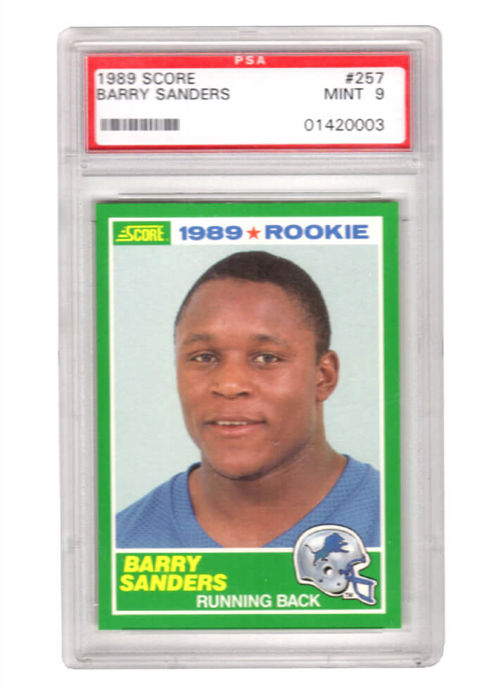 Barry Sanders (Detroit Lions) 1989 Score Football 257 RC