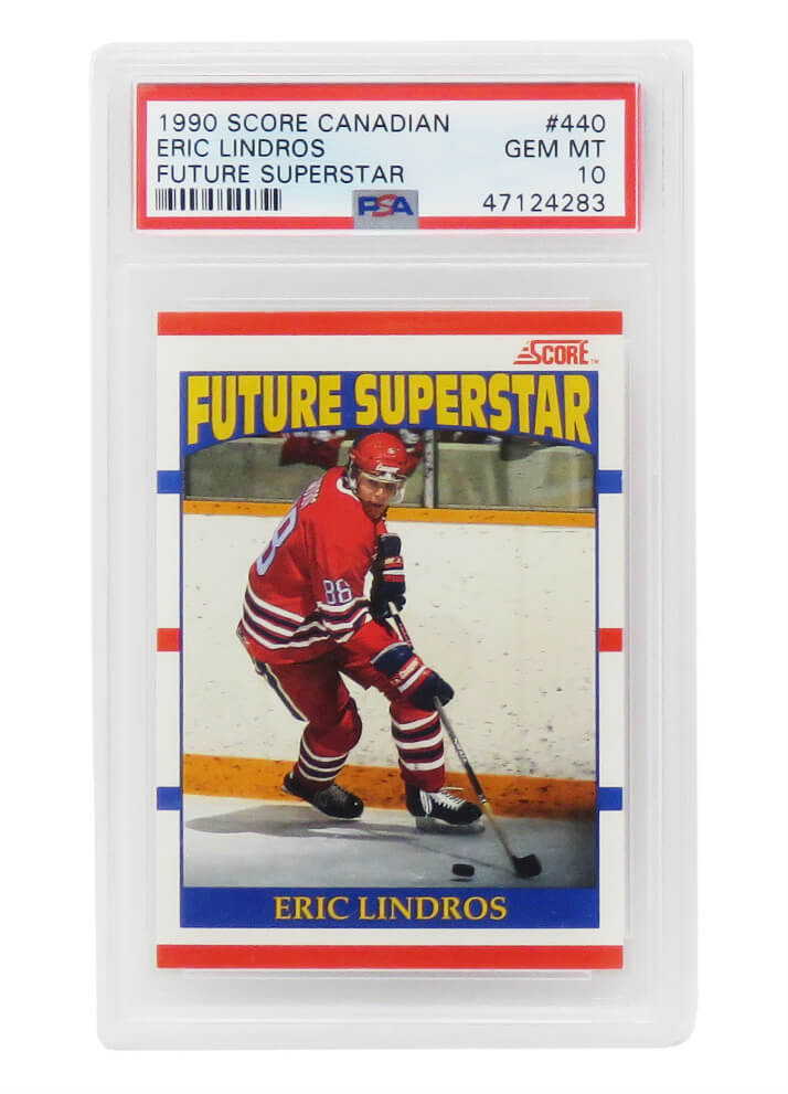 Eric Lindros 1990 Score Canadian Future Superstar #440 RC Rookie PSA 10 ...