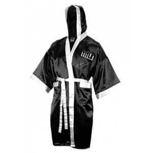 Hasim Rahman Signed Title Black & White Boxing Robe w/2x Champ