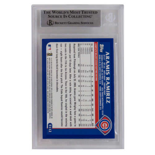 Aramis Ramirez Signed Chicago Cubs 2003 Topps Traded Baseball Card #T112 –  (PSA Encapsulated) – Schwartz Sports Memorabilia