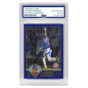 Aramis Ramirez Signed Cubs 2003 Topps Traded Chrome Baseball Card #T112 – (PSA Encapsulated)