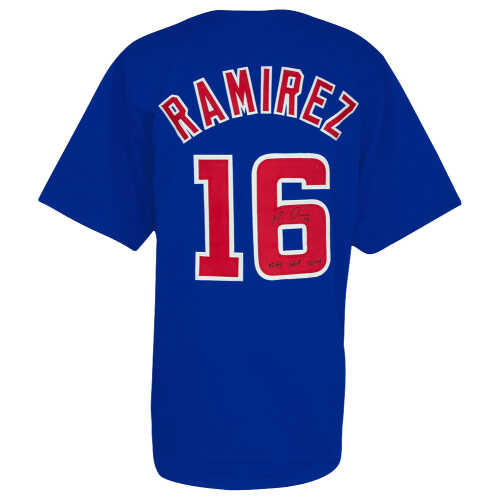 Aramis Ramirez Signed Blue Custom Baseball Jersey w/Cubs HOF 2024