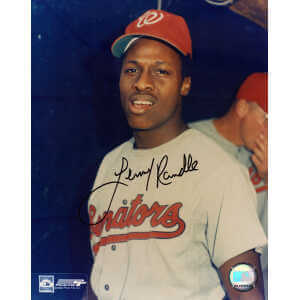 Lenny Randle Signed Washington Senators Standing Pose 8x10 Photo