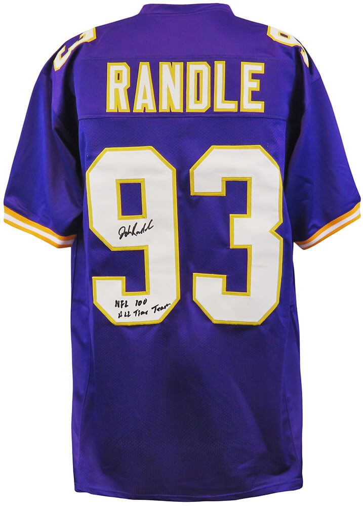 John Randle Signed Purple T/B Custom Football Jersey w/NFL 100 All-Time  Team – Schwartz Sports Memorabilia