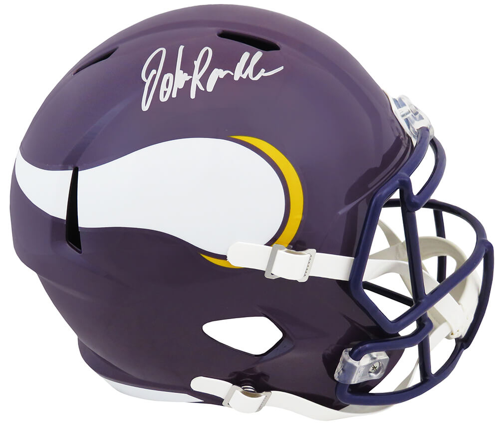 John Randle Signed Minnesota Vikings Throwback Riddell Full Size Speed ...