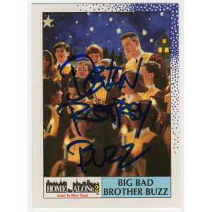 Devin Ratray Signed 1992 Topps Home Alone 2 &lsquo;Big Bad Brother Buzz&rsquo; Movie Trading Card #11