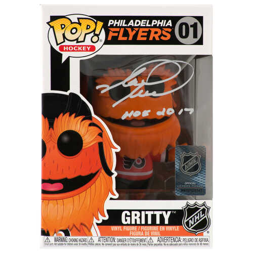 Mark Recchi Signed Philadelphia Flyers Gritty NHL Mascot Funko Pop Doll #01 w/HOF 2017