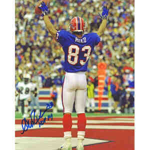 Andre Reed Signed Buffalo Bills FLASH Riddell Speed Mini