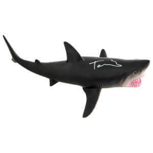 Tara Reid Signed Great White Shark 15-inch Grey Rubber Toy