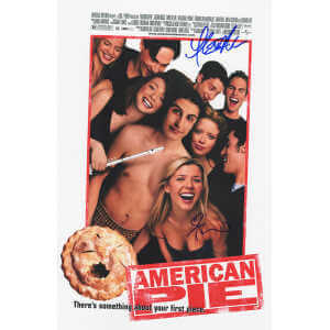 Tara Reid & Thomas Ian Nicholas Dual Signed American Pie 11x17 Movie Poster