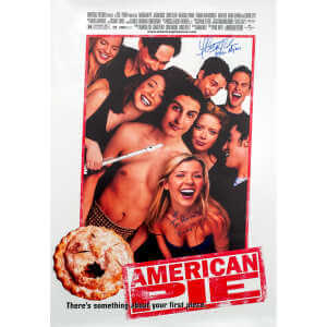 Tara Reid & Thomas Ian Nicholas Signed American Pie 27&times;40 Full Size Movie Poster w/Character Names