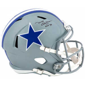 Mel Renfro Signed Dallas Cowboys Throwback (1964-66 Style) Riddell Full Size Speed Replica Helmet w/HOF'96