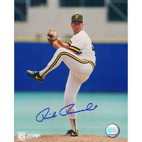 Rick Reuschel Signed Pittsburgh Pirates Pitching Action 8x10 Photo