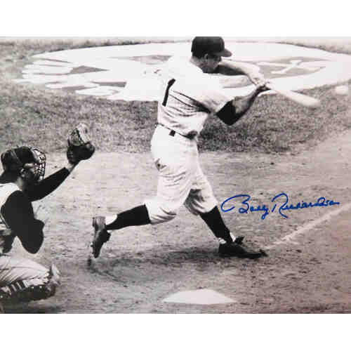 Bobby Richardson Signed Yankees 1960 WS Grand Slam B&W 8x10 Photo