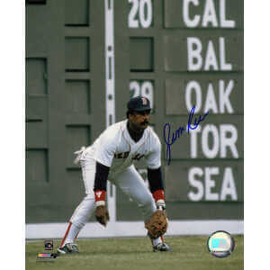 Jim Rice Signed Boston Red Sox Fielding 8x10 Photo
