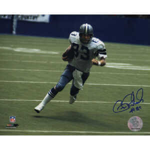 Golden Richards Signed Dallas Cowboys White Jersey Action 8x10 Photo