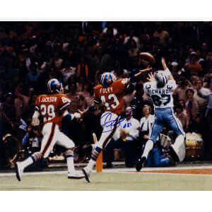 Golden Richards Signed Dallas Cowboys Catching Action vs. Broncos 16x20 Photo
