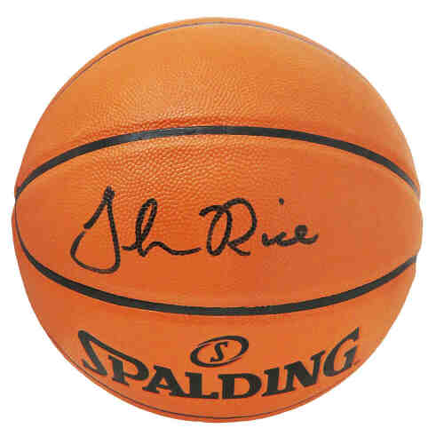 Glen Rice Signed Spalding Game Series Replica NBA Basketball