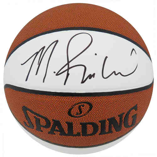 Mitch Richmond Signed Spalding White Panel NBA Basketball