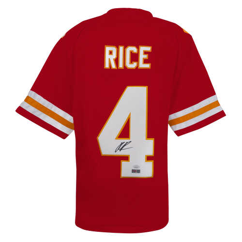 Rashee Rice Signed Red Custom Football Jersey - (JSA)