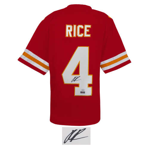 Rashee Rice Signed Red Custom Football Jersey - (JSA) - Image 2