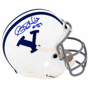 Golden Richards Signed BYU Cougars Schutt Mini Helmet