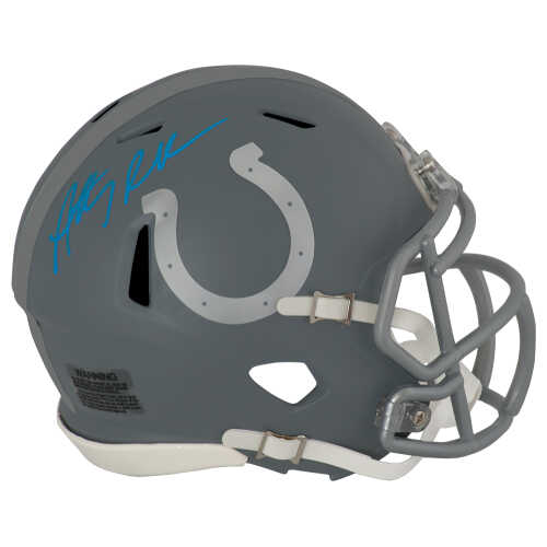 Anthony Richardson Signed Indianapolis Colts SLATE Riddell Speed Mini Helmet - (Fanatics)