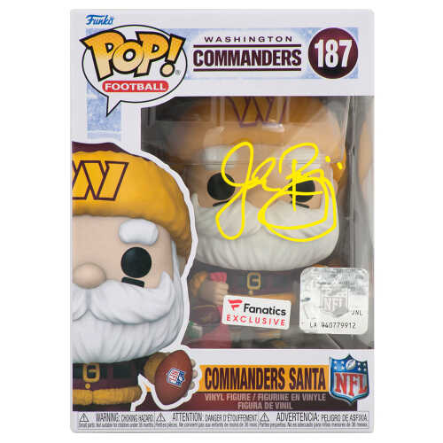 John Riggins Signed Washington Commanders 'SANTA' Funko Pop Doll #187