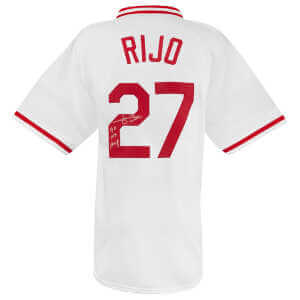 Jose Rijo Signed White Custom Baseball Jersey w/90 WS MVP