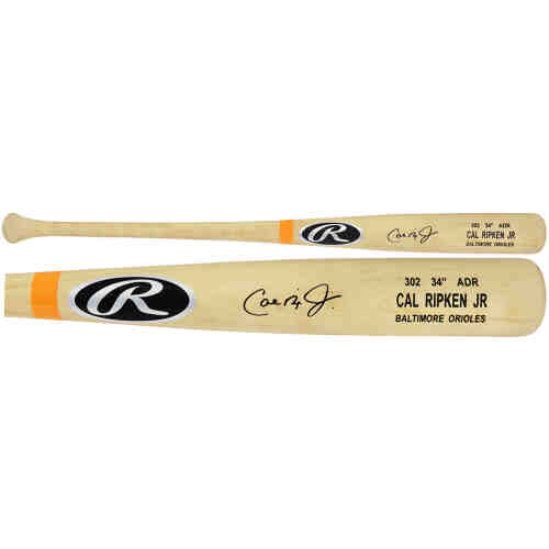 Cal Ripken Jr Signed Rawlings Blonde Game Model Baseball Bat - (Beckett)