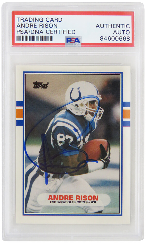 Andre Rison Signed Colts 1989 Topps Football Rookie Trading Card #102T –  Schwartz Sports Memorabilia