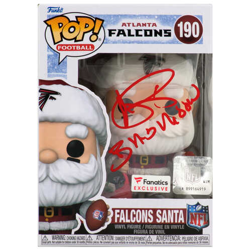 Andre Rison Signed Atlanta Falcons 'SANTA' Funko Pop Doll #190 w/Bad Moon