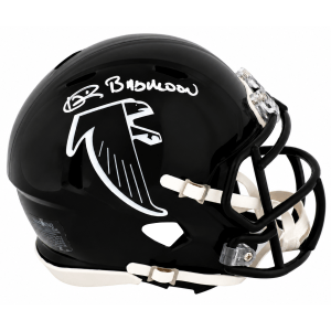 Andre Rison Signed Atlanta Falcons (90-02 Style) T/B Riddell Speed Mini Helmet w/Bad Moon