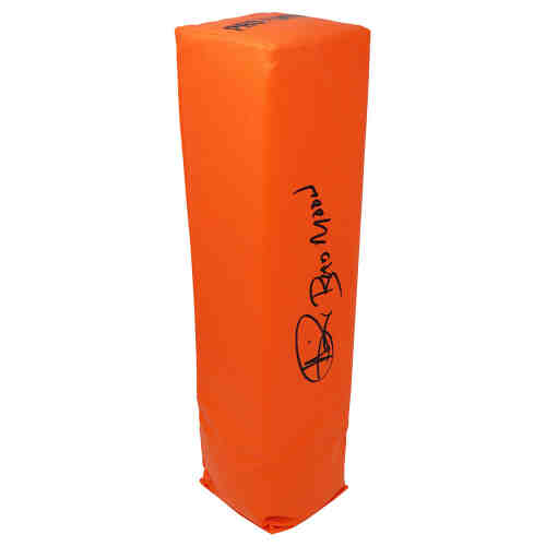 Andre Rison Signed Orange Endzone Football Pylon w/Bad Moon