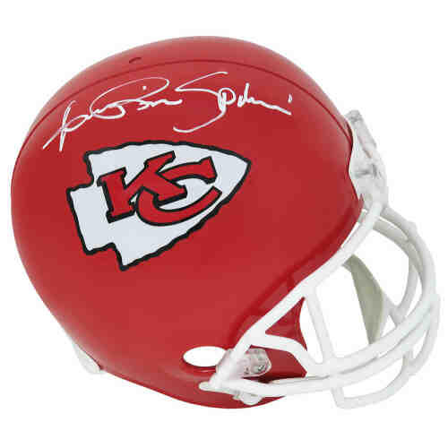 Andre Rison Signed KC Chiefs Riddell Full Size Replica Helmet w/Spiderman