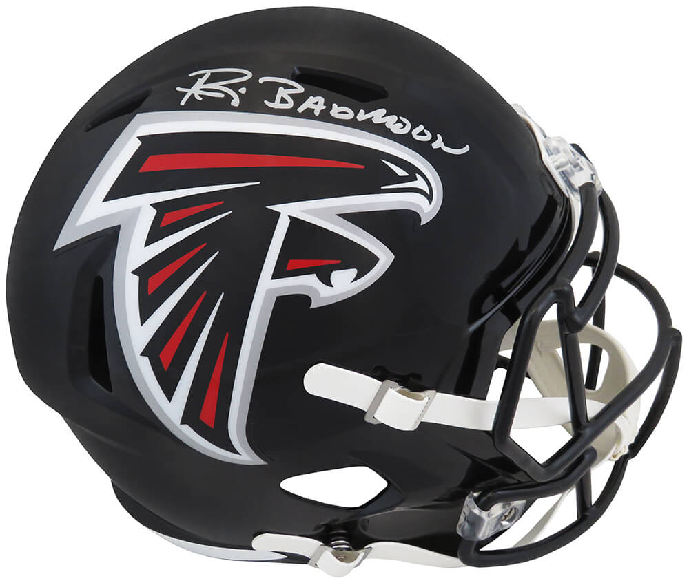 Andre Rison Signed Falcons Mini Helmet Inscribed Bad Moon