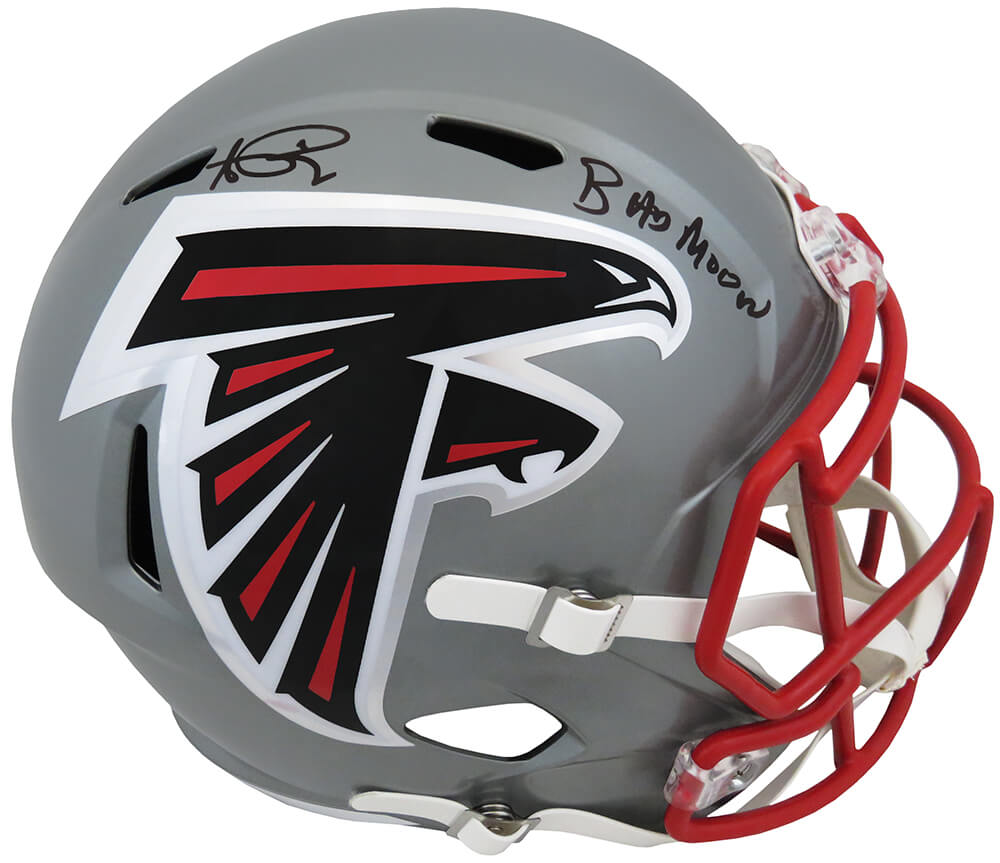 Andre Rison Signed Atlanta Falcons FLASH Riddell Full Size Speed