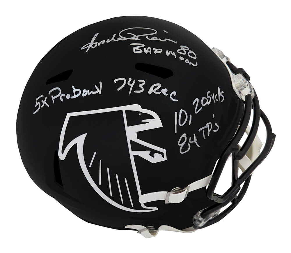 Andre Rison Signed Atlanta Falcons (90-02 Style) Riddell Full Size